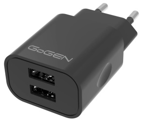 Incarcator de retea GoGEN ACH 205 CB, 2 x USB, 5V/2A, 10W, cablu USB-C 1m, negru - Img 3
