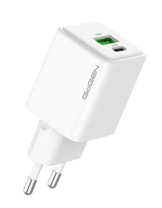 Incarcator de retea GoGEN ACHPDQ230W01, 1xUSB-C / 30W, 1xUSB-A / 18W, incarcare rapida, alb - Img 2