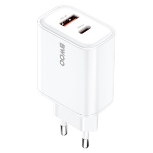 INCARCATOR RETEA 1X USB 1XUSB-C FAST CHARGING PD 36W - ALB - Img 2