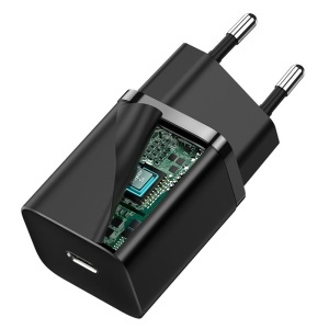 INCARCATOR RETEA 1XUSB-C SUPER FAST CHARGE PD 30W BASEUS - NEGRU - Img 6