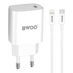 INCARCATOR RETEA 20W USB C + CABLU LIGHTNING - Img 3