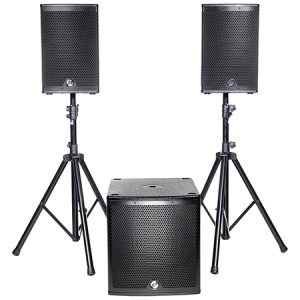 KIT SUBWOOFER 15"/38CM + 2 SATELITI 10"/25CM 800W RMS