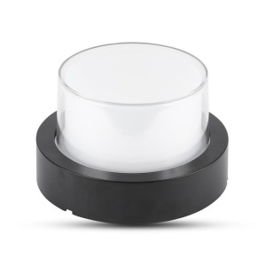 LAMPA LED 12W IP65 3000K ALB CALD - NEGRU - Img 3