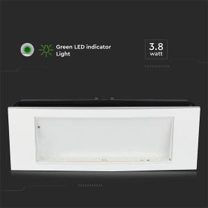 LAMPA LED IESIRE DE URGENTA 3.8W 6000K ALB RECE - Img 9