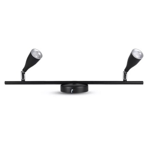 LAMPA LED MONTAJ PERETE 9W 3000K ALB CALD - NEGRU - Img 2