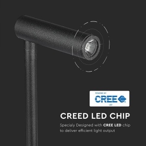LAMPA LED PERETE 3W 3000K - NEGRU - Img 10