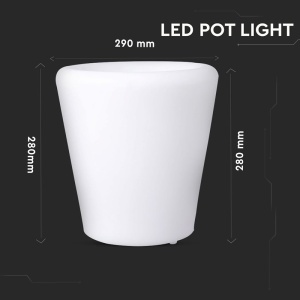 LAMPA LED RGB MODEL RECIPIENT PLANTE 28X29CM - Img 3