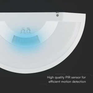 LAMPA PERETE LED 10W IP54 SENZOR DE MISCARE 3IN1 - ALB - Img 11