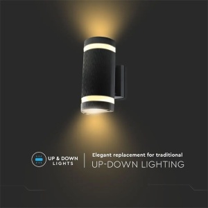 LAMPA PERETE SOCLU E27 IP44 - NEGRU - Img 6