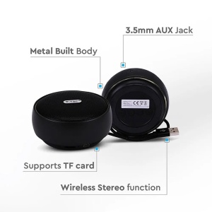 MINI BOXA BLUETOOTH PORTABILA 4W - NEGRU - Img 4