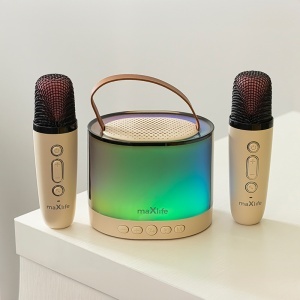 MINI BOXA KARAOKE CU MICROFON WIRELESS - ROZ - Img 7