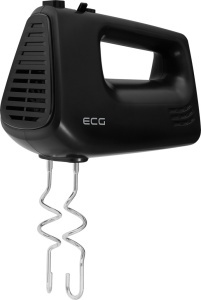 Mixer de mana ECG RS 440 Black Lite, 400 W, 5 viteze, functie TURBO, 2 teluri si 2 carlige, negru - Img 3
