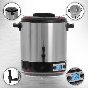 OALA ELECTRICA DE PASTEURIZARE 28L 2600W AD 4496 ADLER - Img 10