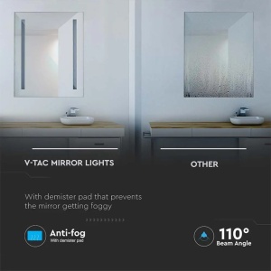 OGLINDA ILUMINATA LED 35W 6400K ALB RECE IP44 ANTI ABURIRE - Img 5