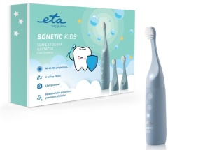 Periuta electrica sonica pentru copii ETA Sonetic Kids 1710 90000, IPX7, USB-C, baterie Li-ion 3.7 V / 350 mAh, albastru - Img 6