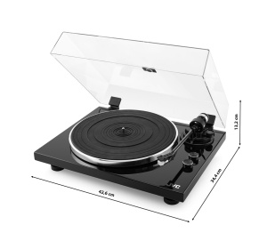Pick-up Hi-Fi cu ac JVC AL-E534B, Bluetooth, 2 viteze (33 si 45 rpm), platan aluminiu, iesire RCA, negru - Img 2