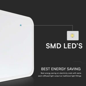PLAFONIERA LED 30W IP44 CU SENZOR 4000K ALB NEUTRU - ALB - Img 8