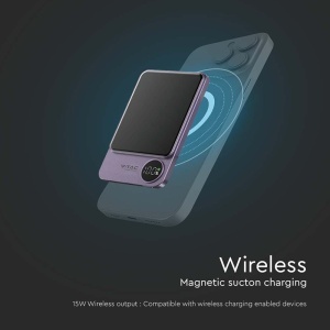 POWER BANK ULTRA SLIM 5000MAH WIRELESS FAST CHARGING - Img 7