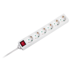 PRELUNGITOR 6 CAI CU INTRERUPATOR 1.5M( 3G1.5MM2) ALB - Img 2