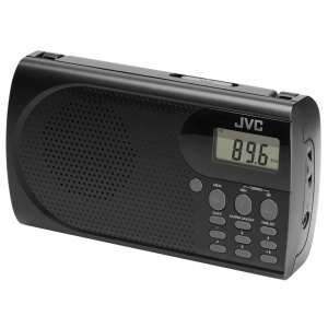 Radio portabil JVC RA-E431B, tuner digital FM, afisaj LCD, mufa jack pentru casti, ceas desteptator, antena, negru - Img 3