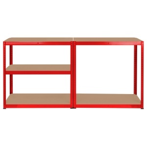 RAFT METALIC 5 POLITE 750KG MDF 180X90X40 ROSU REBEL - Img 6
