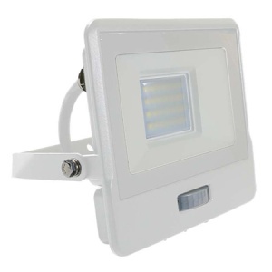 REFLECTOR LED SMD 20W 400K IP65 CU SENZOR MISCARE - ALB - Img 1
