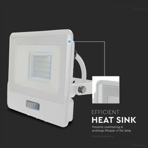 REFLECTOR LED SMD 20W 400K IP65 CU SENZOR MISCARE - ALB - Img 12