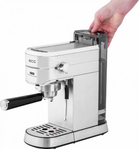 RESIGILAT - Espressor manual ECG ESP 20501, 1450 W,1.25 L, 20 bar, capsule Nespresso, PAD-uri, dispozitiv spumare, otel inoxidabil - Img 13