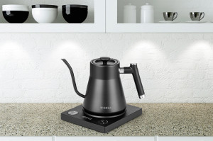 RESIGILAT - Fierbator electric ECG Forza 8000 Pour over Nero, 1200 W, 1 litru, otel inoxidabil, negru mat - Img 16