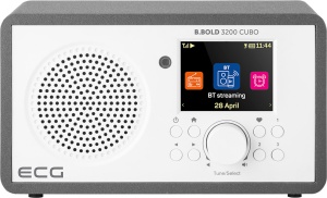 RESIGILAT - Internet radio ECG B.BOLD 3200 Cubo, FM, Bluetooth, Li-Ion 3,7V/2000 mAh, 3W RSM, telecomanda, carcasa din lemn - Img 4