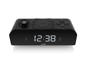 RESIGILAT - Radio cu ceas si alarma JVC RA-E211B, proiectie ora, tuner digital FM/AM, setare luminozitate, negru - Img 7
