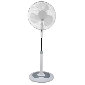 RESIGILAT - Ventilator cu picior ECG FS 40a RB White, 50 W, 3 viteze, oscilatie, silentios, alb
