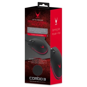 SET MOUSE GAMING 3200DPI + MOUSEPAD - Img 5