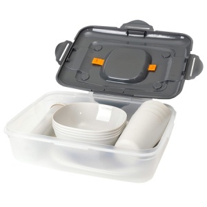 SET PICNIC CAMPING 4 PERSOANE 26 PIESE