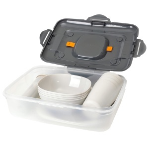 SET PICNIC CAMPING 4 PERSOANE 26 PIESE - Img 2