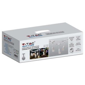 SIR ILUMINAT FESTIV CU SOCLU E27X15BUC 15M IP65 - ALB - Img 4