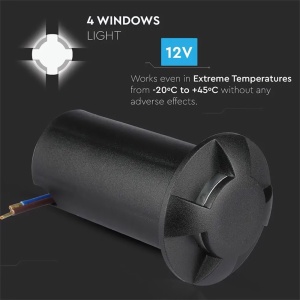 SPOT LED STEPLIGHT 1W 6400K ALB RECE - Img 10