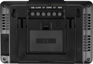 Statie meteo interior-exterior ECG MS 200 Grey, senzor extern fara fir, LCD, ceas, alarma - Img 5