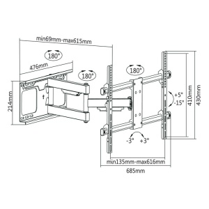 SUPORT UNIVERSAL LED TV 37 inch-70 inch KRUGER&MATZ - Img 5