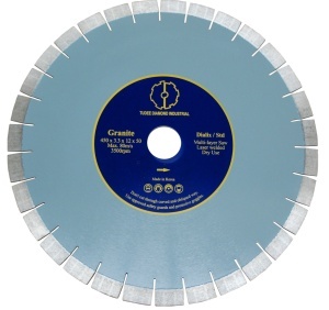 Tudee Disc diamantat debitare granit, standard, 450x50x12x3.3mm, reductie