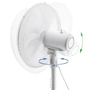 Ventilator cu picior Gallet Blizzard VEN44S, 60 W, 40cm, 3 viteze, oscilare, alb - Img 3