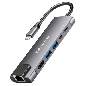 ADAPTOR HUB USB TIP C HDMI/2X USB3.0/2X USB TIP C/RJ45 - Img 3