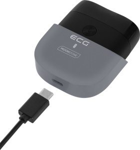 Aparat de ras electric ECG ZH 2200 Blade Moonstone, Li-Ion 3.7 V / 400 mAh, IPX 7, gri metalizat - Img 10