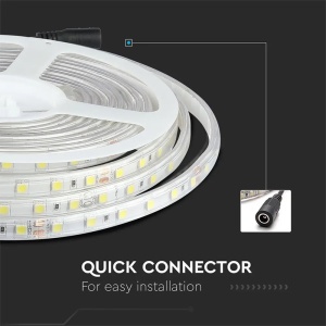 BANDA LED SMD5050 24V 60LED/M 6400K IP65 5M - Img 11