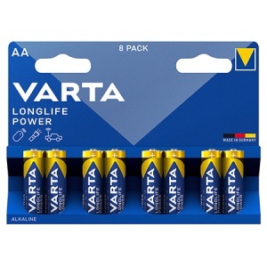 BATERIE ALCALINA LONGLIFE POWER LR06 BL 8 BUC VARTA