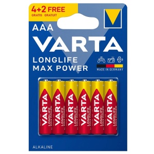 BATERIE ALCALINA MAX POWER LR03 BLISTER 6 BUC VARTA - Img 2