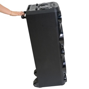 BOXA PORTABILA 2X10" BLUETOOTH/AUX/USB + MIC WIRELESS UHF - Img 8