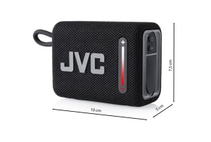 Boxa portabila JVC XS-E114B, 5W, radio FM, Bluetooth, IPX6, Litiu-ion 3,7 V / 2000 mAh, negru - Img 2
