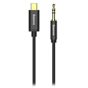 CABLU AUDIO TIP C- JACK 3.5MM 1.2M BASEUS - NEGRU - Img 1