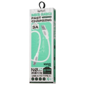 Cablu de date cu incarcare rapida REMAX RC-C113, 3A, USB-A la USB-C, 1 metru, alb - Img 5